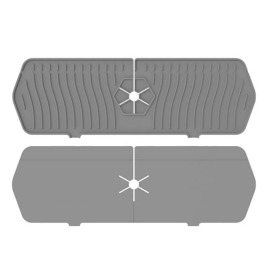 Faucet Drain Pad Silicone Splash Guard for Kitchen Sink Sponge Holder Dish Drying Mat Bathroom Shelf Organizer Countertop Protector