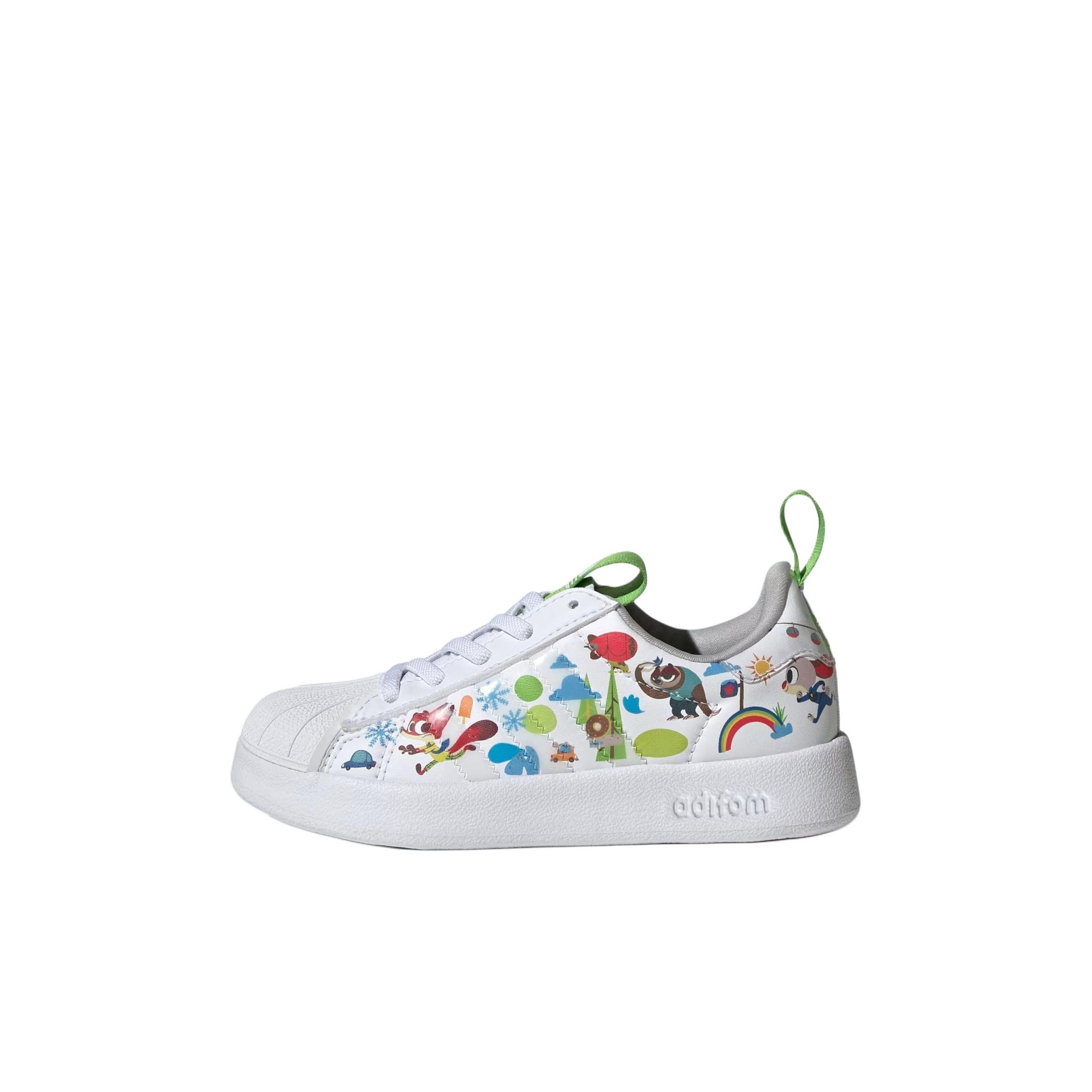 

Детские кроссовки Disney x Adidas adiFOM Superstar 360 C Zootopia Белый Облачно-белый Серый-два JP8623 35