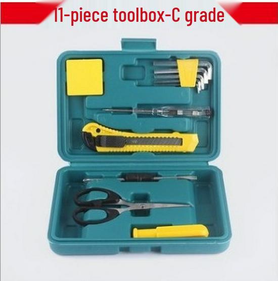 

Car and Home Repair Tool Set: Manual Combination Hardware Kit As Shown in Image 2