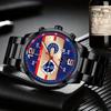 Men's Date Luminous Watch Stainless Steel Band Quartz Wristwatch & Stainless Steel Bracelet, Men's Gift