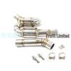 Stainless Steel Swivel Mid-Section Exhaust Pipe for CFMOTO 400NK/650NK with Catalyst Back Pressure Drum Modification