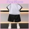 Stylish Boys Summer Polo Shirt Set Soft Cotton Short Sleeve Outfit For Kids