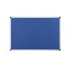 Bi-office tableau daffichage en feutre bleu maya, cadre en aluminium, 90x60 cm - fa0343170