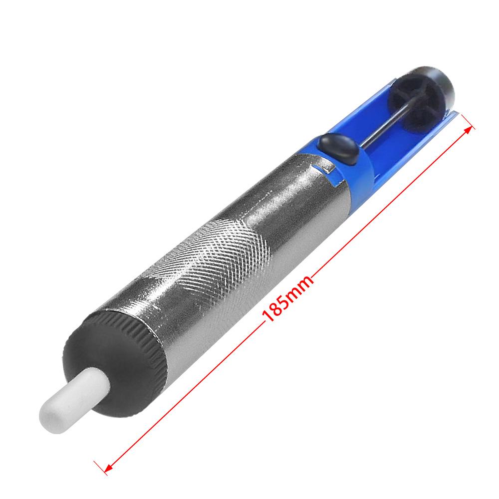 Compact Aluminum Solder Sucker Gun & Iron Set with Manual Desoldering Pump