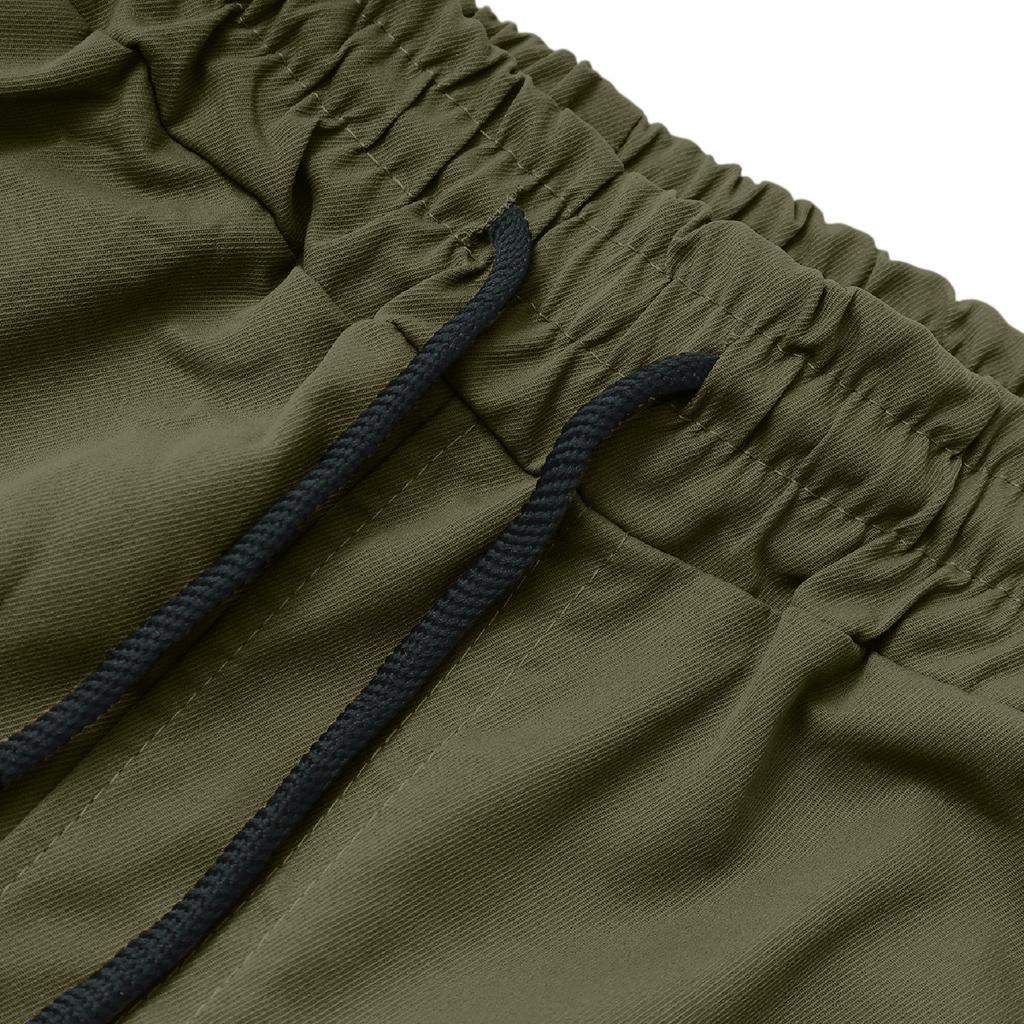 Men's Loose Casual Multi-pocket Work Pants, Youth Stretch Waist Drawstring  Pants
