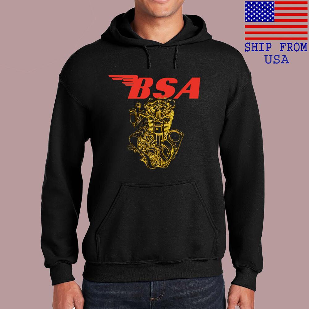 BSA Motorcycle Machine Black Size S3XL Unisex T-Shirt XXXL