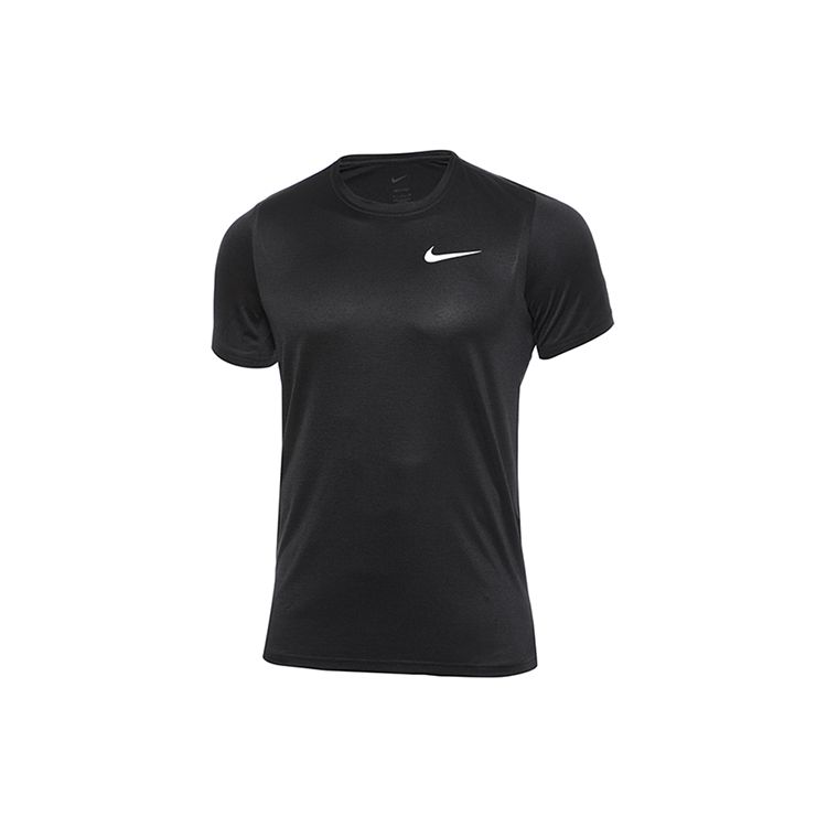 Nike Sportswear Breathable Solid Short Sleeve T-Shirt Men Tops Black CZ1219-010