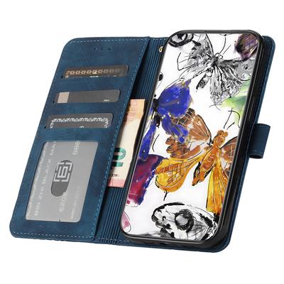 For Motorola Moto G35 5G Case Butterfly Design Flip Wallet Leather Phone Cover Skin-Touch