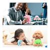 Stuffed Octopus, Double-sided, Reversible, 20cm, Flip-over Doll, Angry and Laughing Faces, Funny (20cm [Sky Blue & Pink])