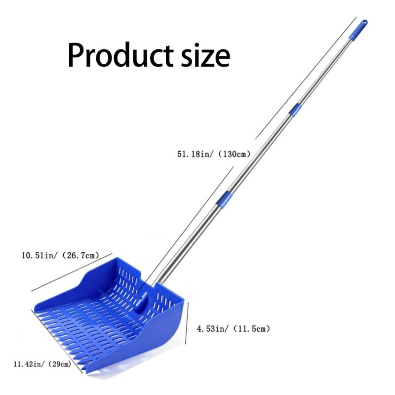 Adjustable Chicken Manures Scoops Rakes Poultry Poop Scooper for Durability in Poultry Farm Cleaning Task Multiuse Cleaner