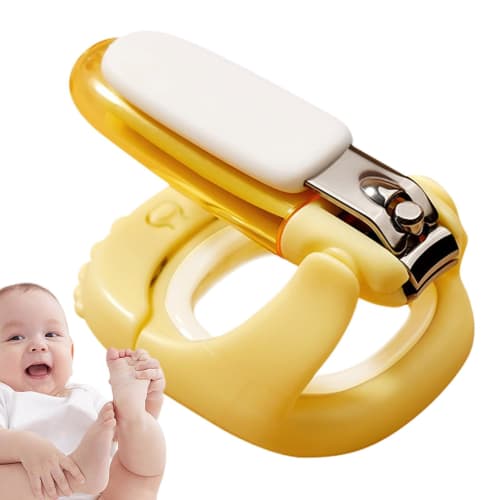 

Baby Light-Up Nail Clippers - Illuminated Nail Clippers for Babies and Toddlers | Safe and Gentle Nail Care Tool with Soft-Grip Handle and Built-in LE