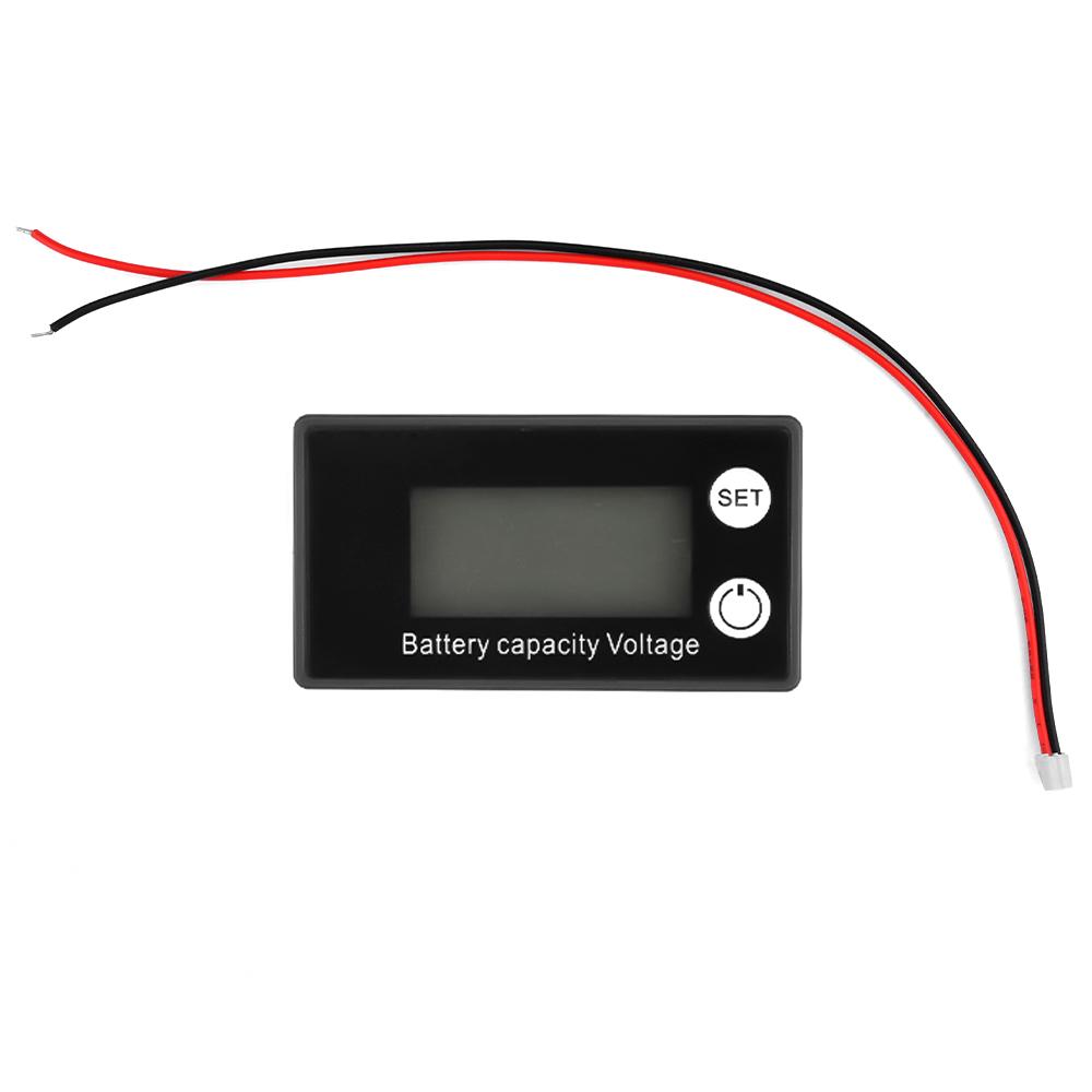 DC 8-100V Batterie Spannungsmonitor Messgerät mit Alarm Lithium-Ionen Kapazitätsanzeige LCD-Display für Blei-Säure Ternäre Eisenbatterie