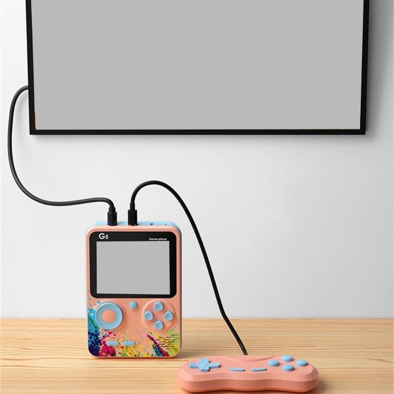 Portable Handheld Game Console Build In 500 Classical Game Rechargeable Battery Small Design for Kids Adults Travel