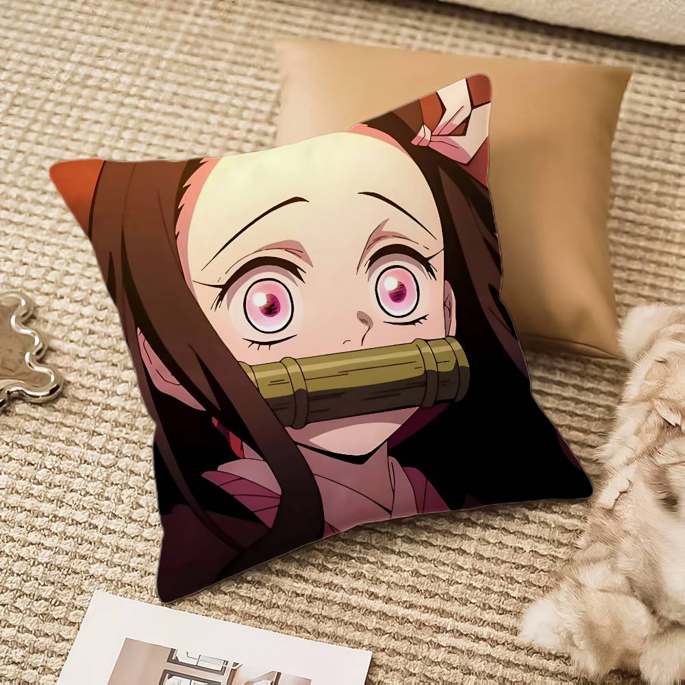 Cartoon D-Dämonen S-Schlächter Kissenbezug Hausstaubmilbenabweisend Unsichtbarer Reißverschluss Sofa Bett