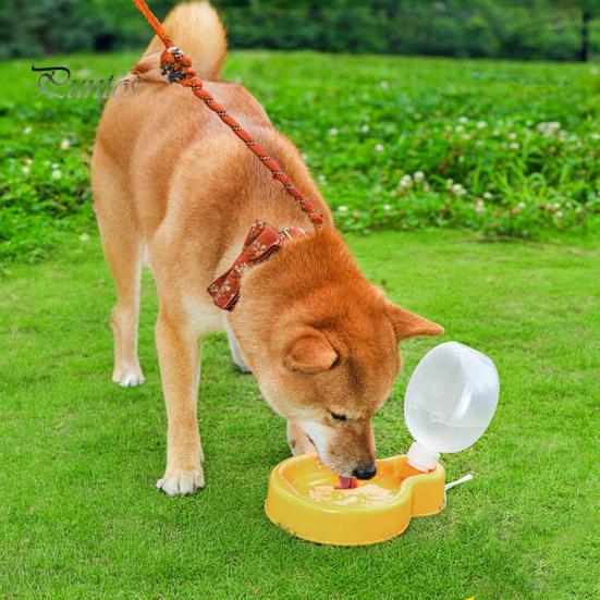350ML/500ML Pet Water Bottle Portable Leak-Proof Dog Water Feeder with Bowl for Travel Hiking Camping