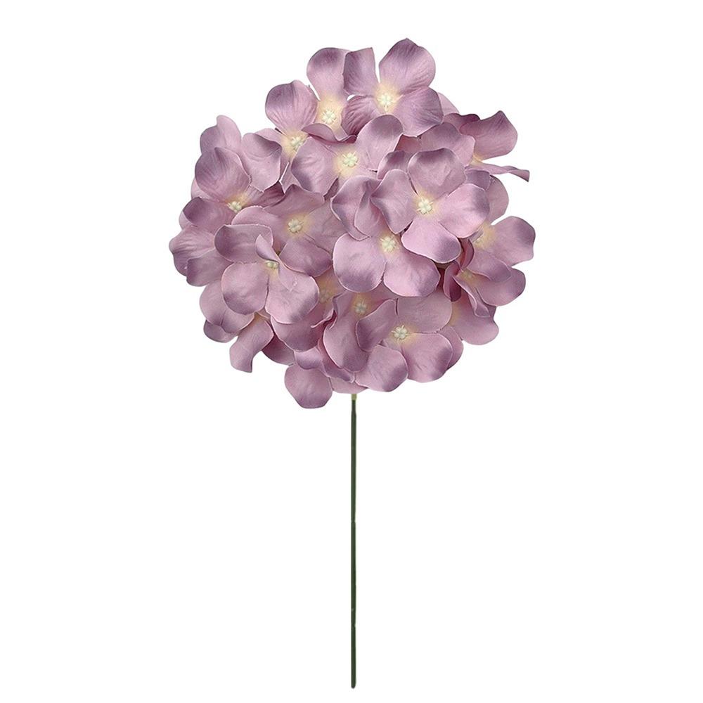 Dyed Edged Fake Flower Ball With Stem Simulation Flowers Artificial Flowers  Valentine's Day Gift