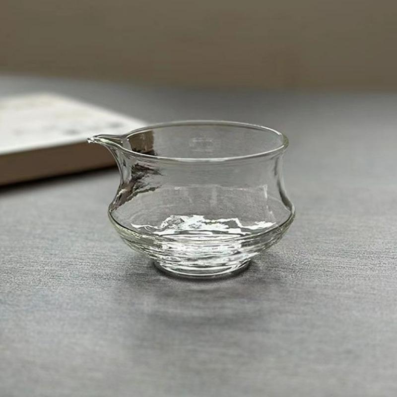 

Japanese Style Hammer Glass Fair Cup Heat Resistant Tea Pitcher Tea Separator Chahai Kung Fu Teacup Teaware Accessories New