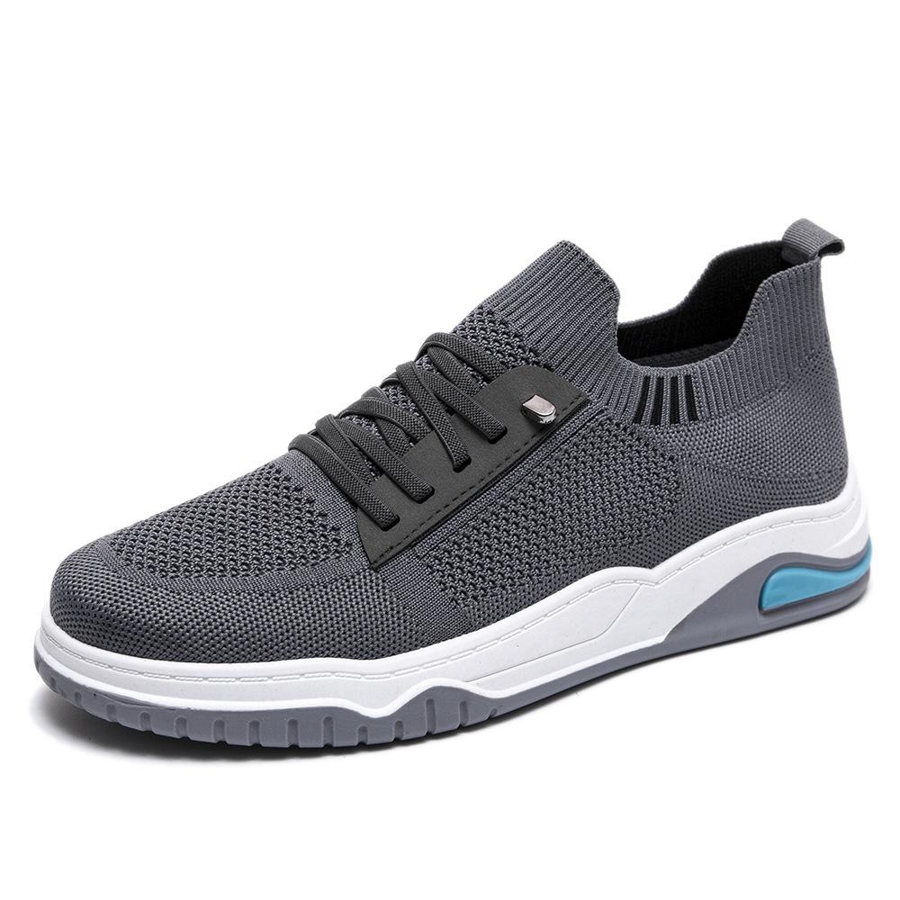 Shoes Summer New Mesh Breathable Men's Shoes Men's Thin Lightweight Fly-woven Shoes Soft Sole One-pedal Casual Shoes