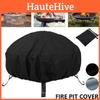 Premium Oxford Fabric Round Fire Pit Cover Weatherproof Dustproof Uv Resistant