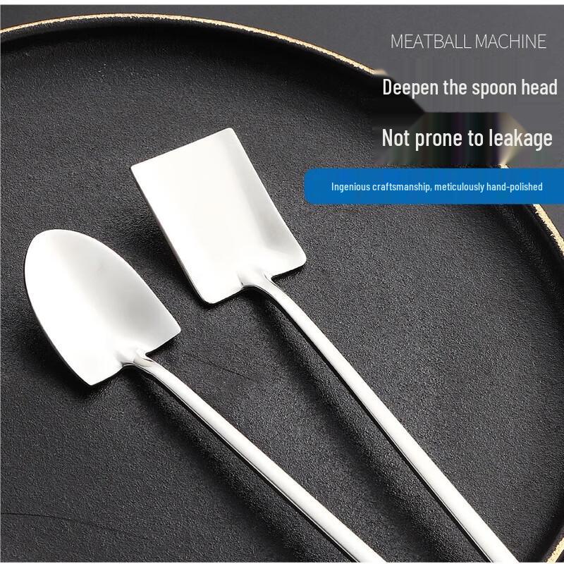 ZISIZ 304 Stainless Steel Shovel Spoons