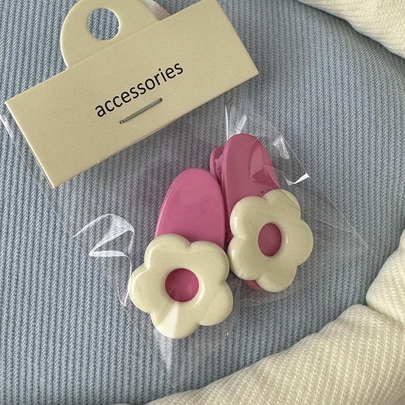 Pink Series Cute Bow Hair Clip for Girls - Small Duckbill Clip for Bangs