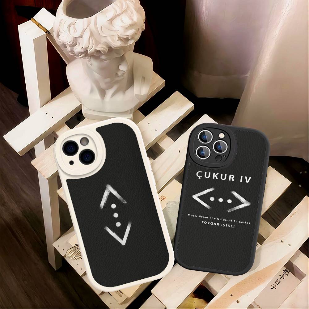 TV Cukur Phone Cover For IPhone 11 12 13 14 15 16 Pro Max Mini Plus Soft Leather Case