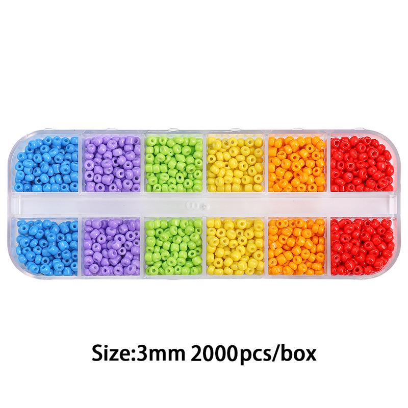 8/10/12/15 Grid Box: Seed Beads, Sequins, Imitation Pearls for DIY Necklaces & Phone Chains