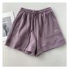 2025 Women's High-Waisted Slimming Casual Korean Style A-Line Wide-Leg Drawstring Shorts