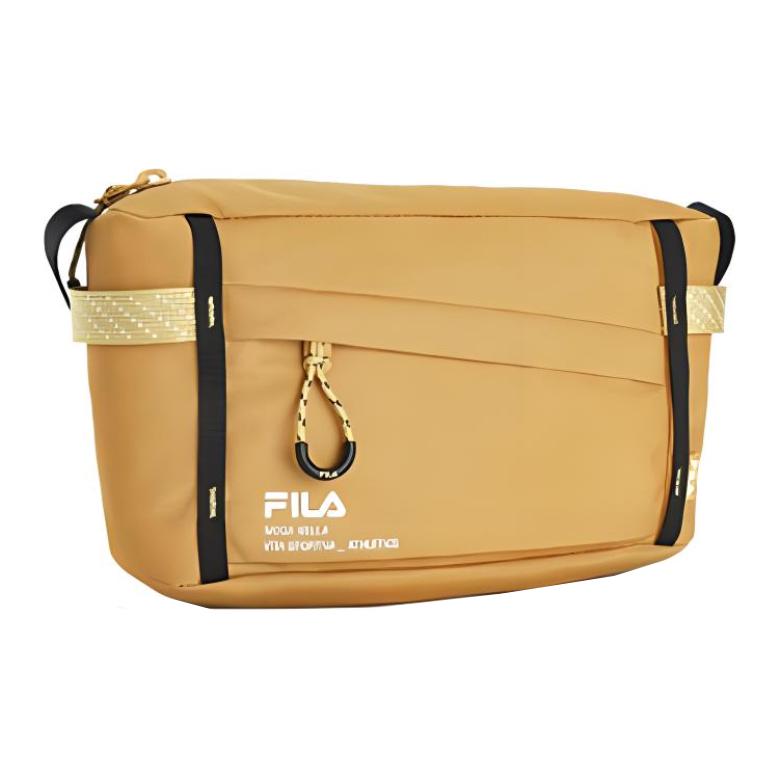 New FILA Fabric Shoulder Bag, Crossbody Bag Extra Small Unisex Green/Yellow/Pink A13U421131F