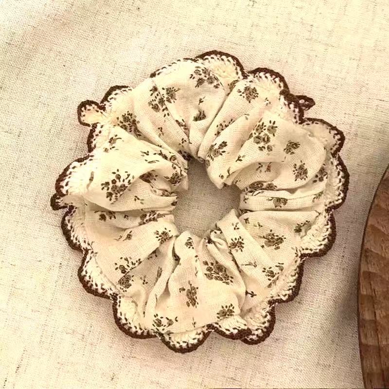 

Лесной Ретро Цветочный Кружевной Ободок для Волос в Виде Толстой Кишки Аксессуары для Волос для Женщин