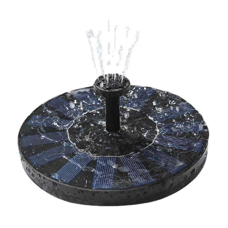 Mini Solar Water Fountain Pool Pond Waterfall Fountain Garden Decoration Outdoor Bird Bath Solar Powered Fountain Floating Water