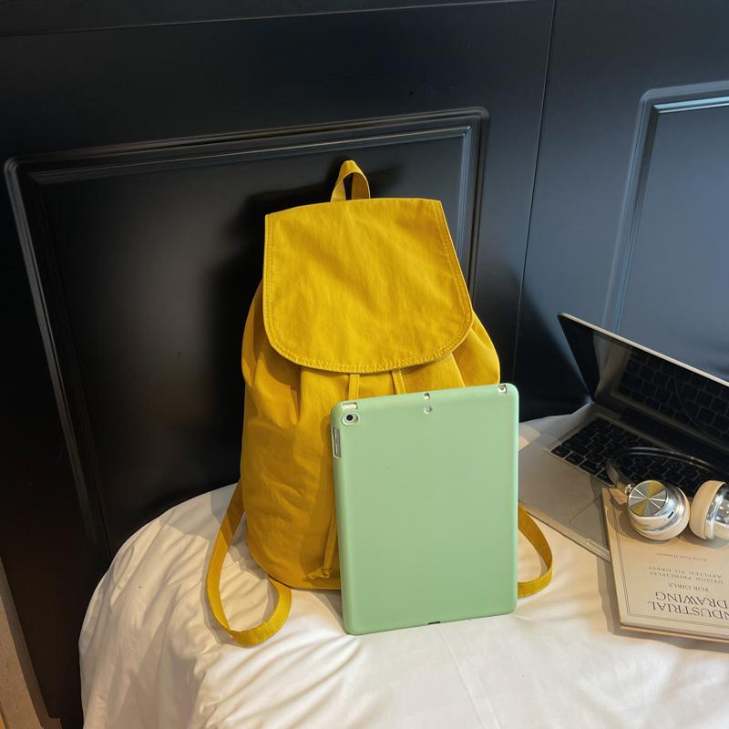 Einfarbiger Rucksack Damen Pendler Tasche Studenten Schultasche Outdoor Rucksack
