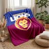 Brisbane Lions Theme Blanket Soft Flannel Blanket Plush Throw Blanket Cozy Sofa Bed Blanket for Home Decor