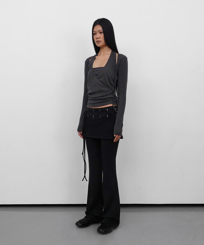 Saendeulig Eyelet Skirt Pants_Black