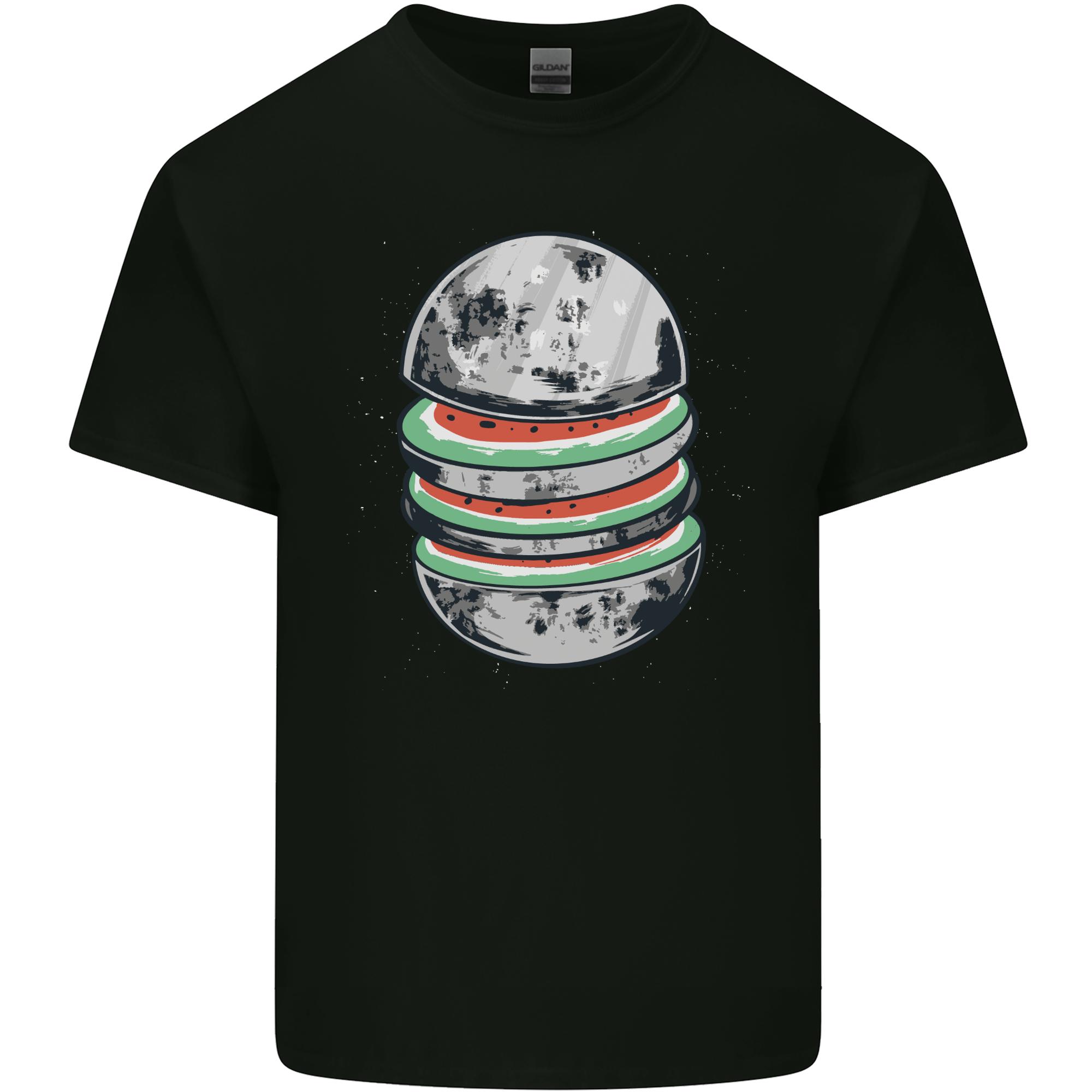 Watermelon Moon Space Planets Unisexs Light Cotton TShirt S
