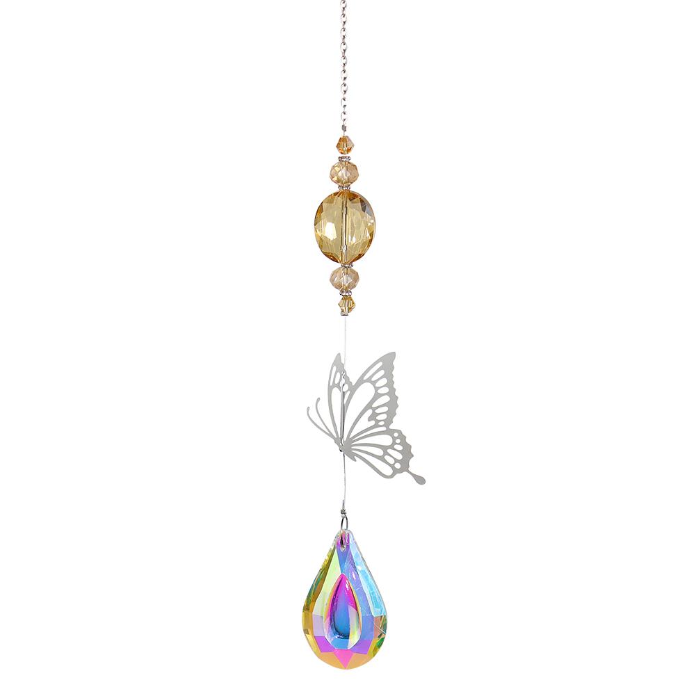 Crystal Rainbow Chaser Pendant Wind Chimes Lighting Accessories Home Window Curtain Ornament Garden Pendant