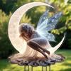 1pcs Moonlight Fairy Garden Pile, courtyard lawn ground decoration, suitable for outdoor garden potted decoration,