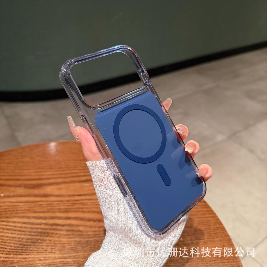 Applicable to iPhone11promax imitation original back plate magnetic suction mobile phone case Apple 11 transparent PC all-inclusive anti-drop sheath