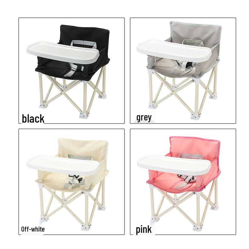 Tragbarer Doppelfunktions-Hochstuhl für Säuglinge und Kinder - Faltbares Design für Zuhause, Camping und Picknicks