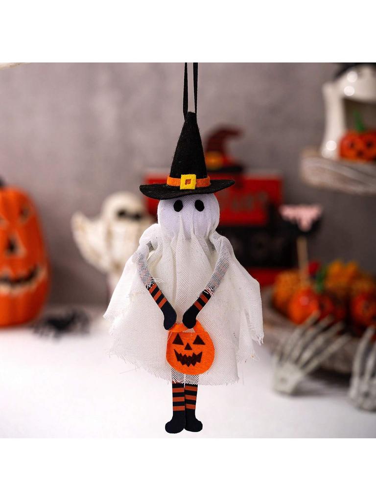 Halloween Hängeanhänger Kürbis Schwarze Katze Geist Totenkopf Horrorpuppe Ornament Außen Heimparty Halloween Dekoration