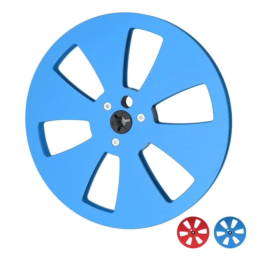 1/4 7 Inch Empty Tape Reel 3 Holes Aluminum Alloy Universal Fit Open Reel Sound Empty Takeup Reel fo