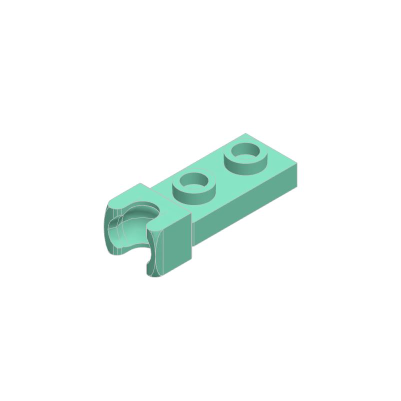 50pcs 14418 Plate Modified 1x2 Tow Ball Socket Bricks Collection Modular GBC Toy For Technical MOC Set Gift Buildings Blocks