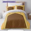 Muslim Pattern Bedding,Quilt Set Quilt Cover Pillowcase Home Birthday Gift (1 * duvet cover + 2 * pillowcase, without core)