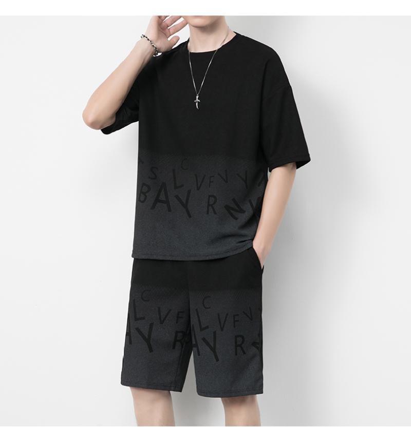 

Комплект шорт с принтом, мужская модная одежда, наряды в стиле хип-хоп, мужская уличная одежда, комплекты из 2 предметов, мужская повседневная одежда 6XL