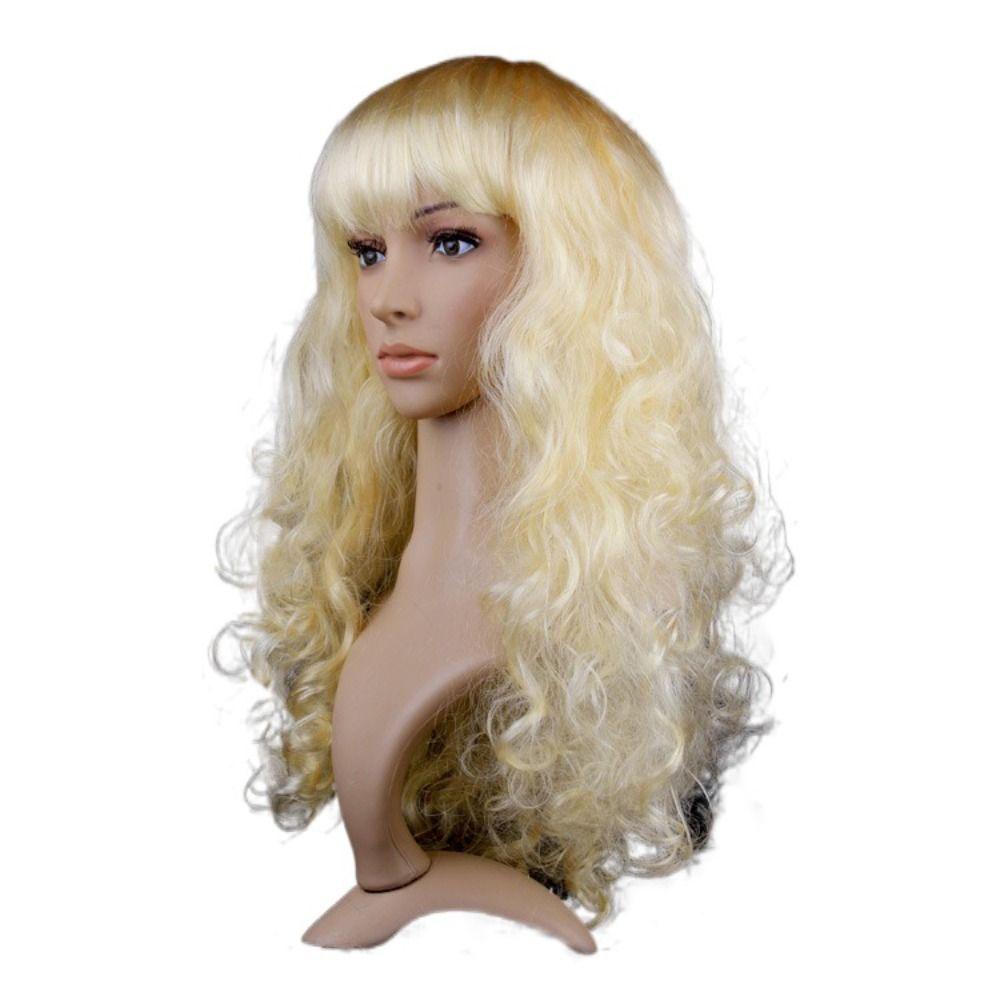 Dress Up Carnival Long Wig Funny Lady Colored Wig Cosplay Party Curly Hair Birthday Party