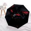 1pc Black CatOpen/Close Umbrella-Windproof, Compact Travel Umbrella, Sturdy 8-Rib Shaft, Outdoor Accessory1194