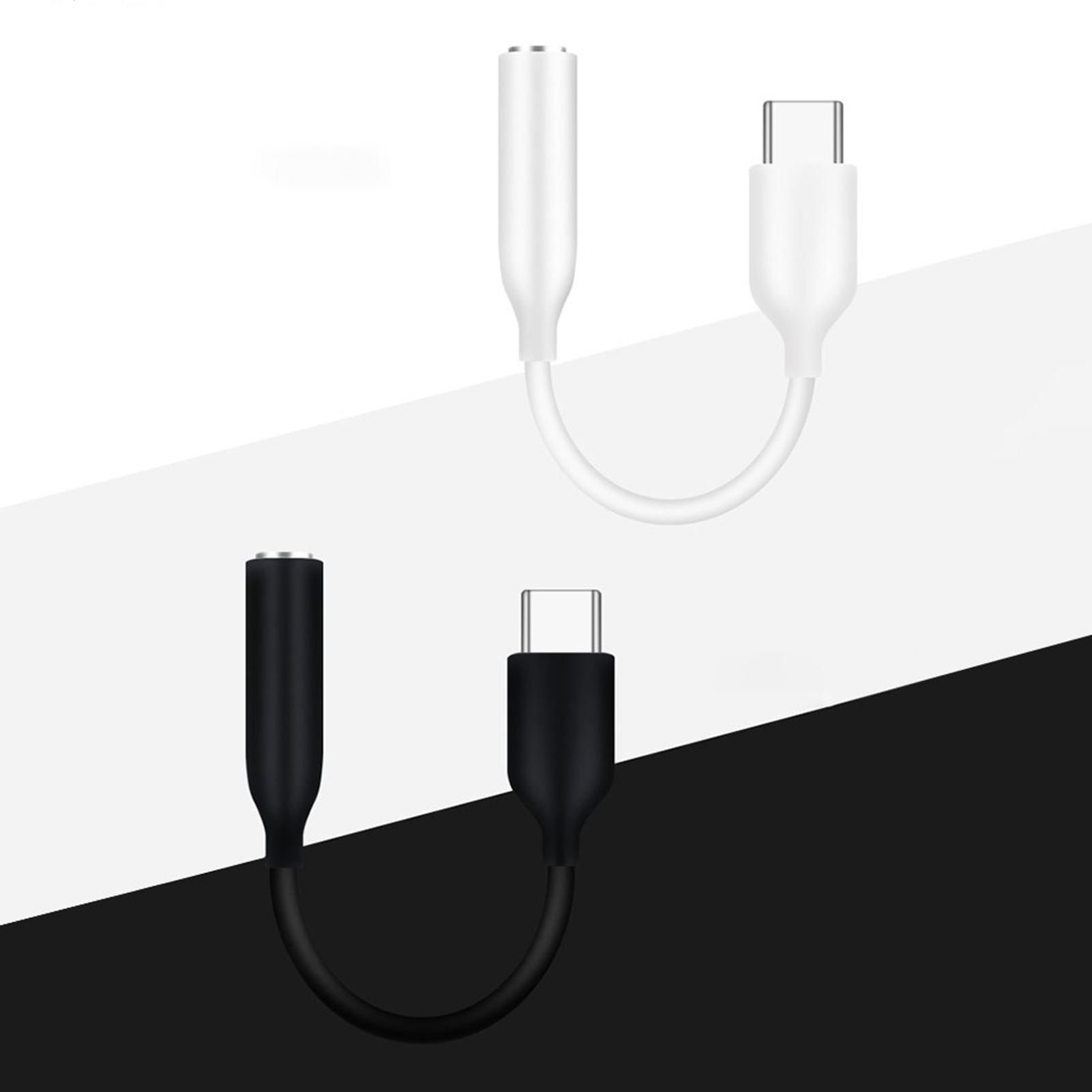 

USB Type C до 3,5 мм Роз єм для навушників Адаптер Аудіокабель для навушників для Samsung Note 10 білий