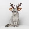 Pets Christmas Antlers Headband Adjustable Deer Hairband with Spotted Ears Deer Cosplay Headband for Dogs Cats Festive Costume Christmas Gift