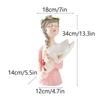 Girl Vase Artistic Resin Ornament Girl Figurine Vase Female Sculpture Desktop Planter Aesthetic Decorative Modern Floral Holder