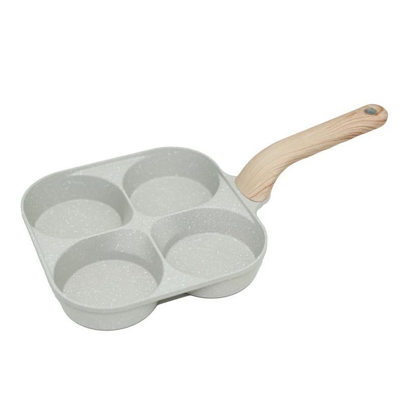 Vierloch-Antihaft-Maifanstein-Eier- und Burgerpfanne